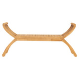 NNEVL Garden Bench 120 cm Solid Teak Wood