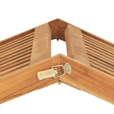 NNEVL Sun Lounger Solid Teak Wood