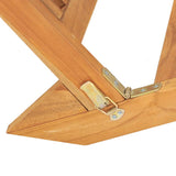 NNEVL Sun Lounger Solid Teak Wood