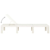 NNEVL Sun Lounger Plastic White