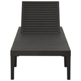 NNEVL Sun Lounger Plastic Anthracite