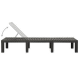 NNEVL Sun Lounger Plastic Anthracite