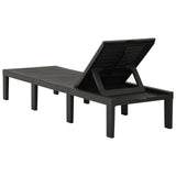 NNEVL Sun Lounger Plastic Anthracite