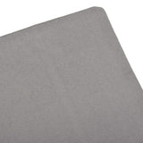 NNEVL Sun Lounger with Cushion Plastic White