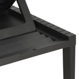 NNEVL Sun Lounger with Cushion Plastic Anthracite