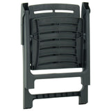 NNEVL 3 Piece Folding Bistro Set Plastic Green