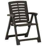 NNEVL 3 Piece Folding Bistro Set Plastic Grey