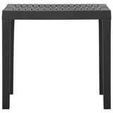 NNEVL Garden Table Grey 79x65x72 cm Plastic