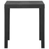 NNEVL Garden Table Grey 79x65x72 cm Plastic