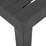 NNEVL Garden Table Grey 79x65x72 cm Plastic