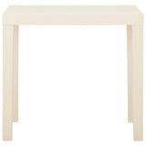 NNEVL Garden Table White 79x65x72 cm Plastic