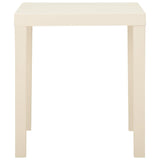 NNEVL Garden Table White 79x65x72 cm Plastic
