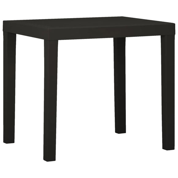 NNEVL Garden Table Anthracite 79x65x72 cm Plastic