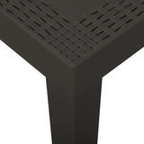 NNEVL Garden Table Anthracite 79x65x72 cm Plastic
