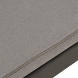 NNEVL Garden Lounge Bench with Cushion Plastic Grey