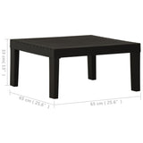NNEVL Garden Lounge Table Plastic Grey