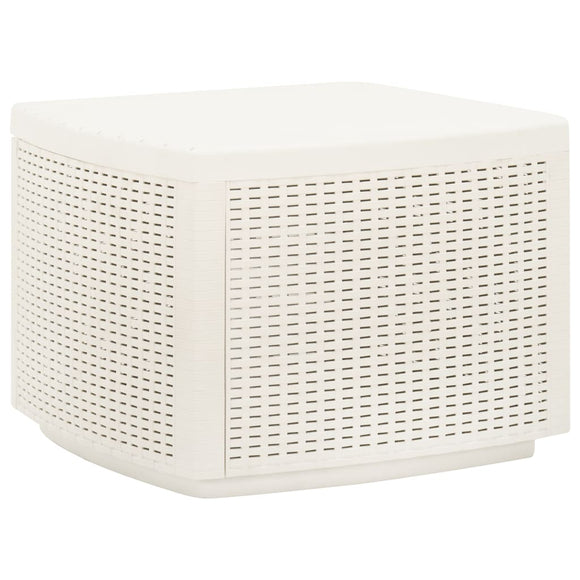 NNEVL Garden Table White 53x53x40 cm Plastic