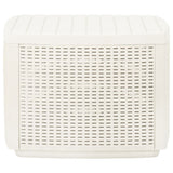 NNEVL Garden Table White 53x53x40 cm Plastic