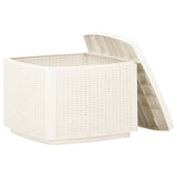 NNEVL Garden Table White 53x53x40 cm Plastic