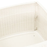 NNEVL Garden Table White 53x53x40 cm Plastic