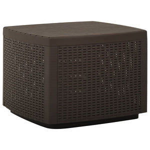 NNEVL Garden Table Mocha 53x53x40 cm Plastic