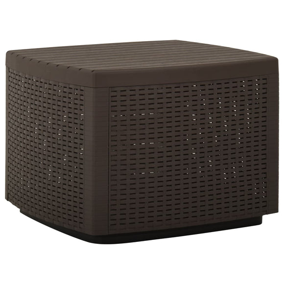 NNEVL Garden Table Mocha 53x53x40 cm Plastic