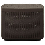 NNEVL Garden Table Mocha 53x53x40 cm Plastic
