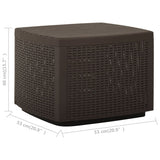 NNEVL Garden Table Mocha 53x53x40 cm Plastic