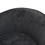 NNEVL Dog Sofa Dark Grey 69x49x40 cm Plush