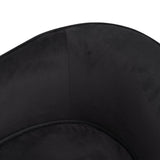 NNEVL Dog Sofa Black 69x49x40 cm Plush and Faux Leather