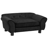 NNEVL Dog Sofa Black 72x45x30 cm Plush