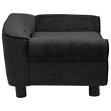 NNEVL Dog Sofa Black 72x45x30 cm Plush