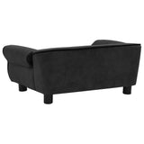 NNEVL Dog Sofa Black 72x45x30 cm Plush