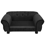 NNEVL Dog Sofa Black 72x45x30 cm Plush