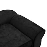 NNEVL Dog Sofa Black 72x45x30 cm Plush