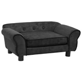 NNEVL Dog Sofa Dark Grey 72x45x30 cm Plush