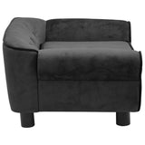 NNEVL Dog Sofa Dark Grey 72x45x30 cm Plush