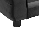 NNEVL Dog Sofa Dark Grey 72x45x30 cm Plush