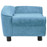 NNEVL Dog Sofa Turquoise 72x45x30 cm Plush