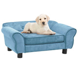 NNEVL Dog Sofa Turquoise 72x45x30 cm Plush