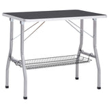 NNEVL Adjustable Dog Grooming Table with 2 Loops and Basket
