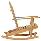 NNEVL Adirondack Rocking Chair Solid Wood Teak