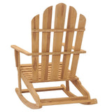 NNEVL Adirondack Rocking Chair Solid Wood Teak