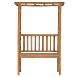 NNEVL Garden Bench with Pergola 115 cm Solid Wood Teak