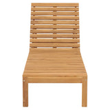 NNEVL Sun Lounger Solid Wood Teak