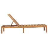 NNEVL Sun Lounger Solid Wood Teak