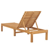 NNEVL Sun Lounger Solid Wood Teak