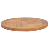NNEVL Table Top Solid Teak Wood Round 2.5 cm 40 cm