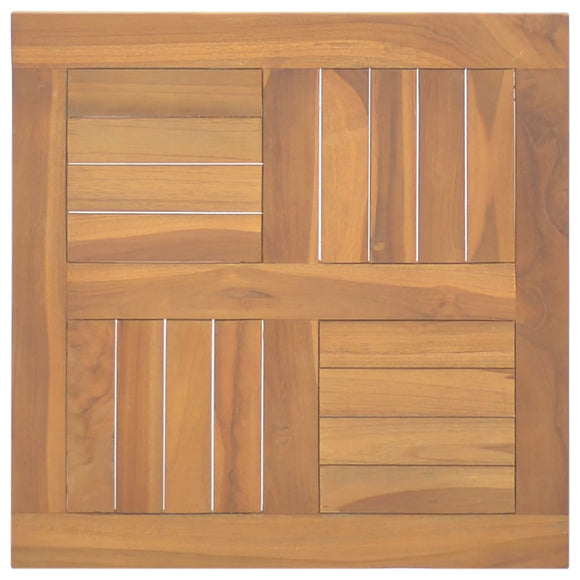 NNEVL Square Table Top 50x50x2.5 cm Solid Wood Teak