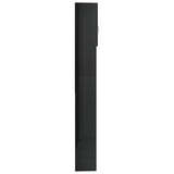 NNEVL Washing Machine Cabinet High Gloss Black 64x25.5x190 cm